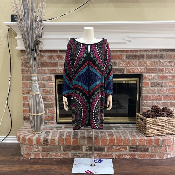 Ella Moss abstract, colorful, loose, knee length dress / S / Excellent condition - Picture 11 of 16